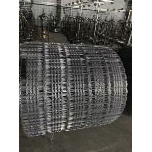 Anti Corrosion Six Lines Pipeline Galvanized Steel Mesh 140m 280m For Oil And Gas