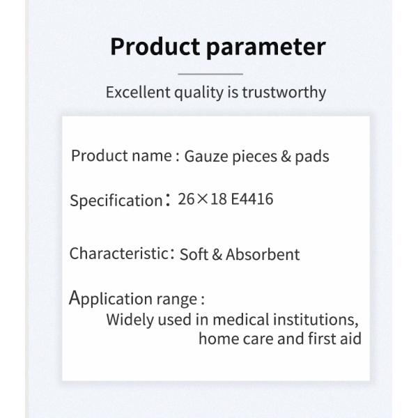 Gauze Pads & Blue Gauze Swab Medical Sterile Gauze Sponge With X-Ray10*10cm-16p 5Pcs/Bag