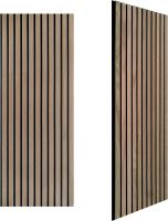 Auditorium Natural Oak Acoustic Wood Panels 3D Design Wall Decoration