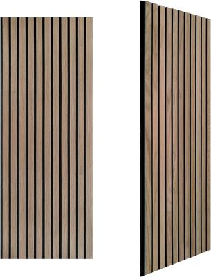 Auditorium Natural Oak Acoustic Wood Panels 3D Design Wall Decoration