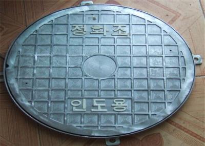 Pedestrian Round Cast Iron Drain Covers Burglar Proof , Ci Manhole Cover