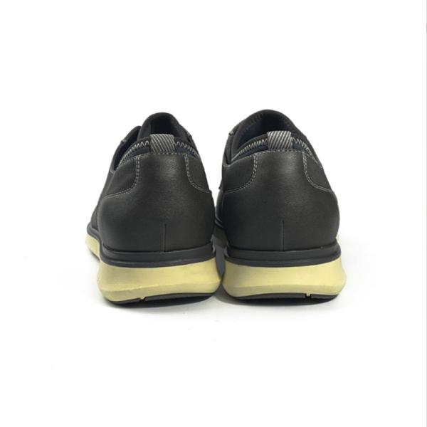 Casual Mens Black Loafers Shock Absorbing Simple Leather Formal Shoes