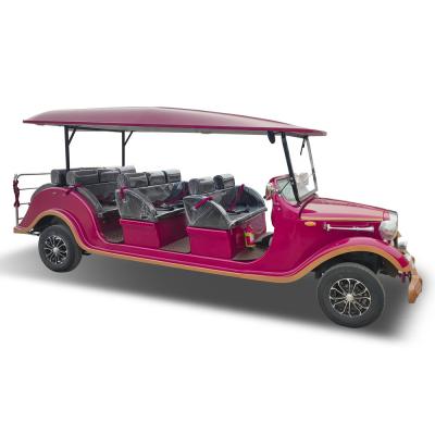 Carrinho de golfe clássico suave 45 mph 11 lugares 72 volts para comunidade