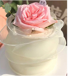 Simple Bilateral Gauze Gifts Wrapping Flower Fishtail Organza Ribbon