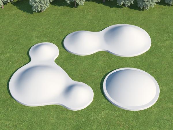 Panda Jumping Cloud Inflatable Trampoline for Indoor Playgrounds