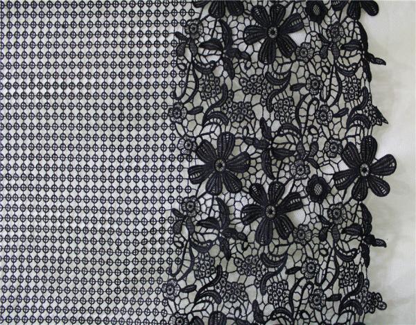 Garment Accessories Chemical Lace Fabric  Water Soluble Embroidery  lace fabric  in Different  Color
