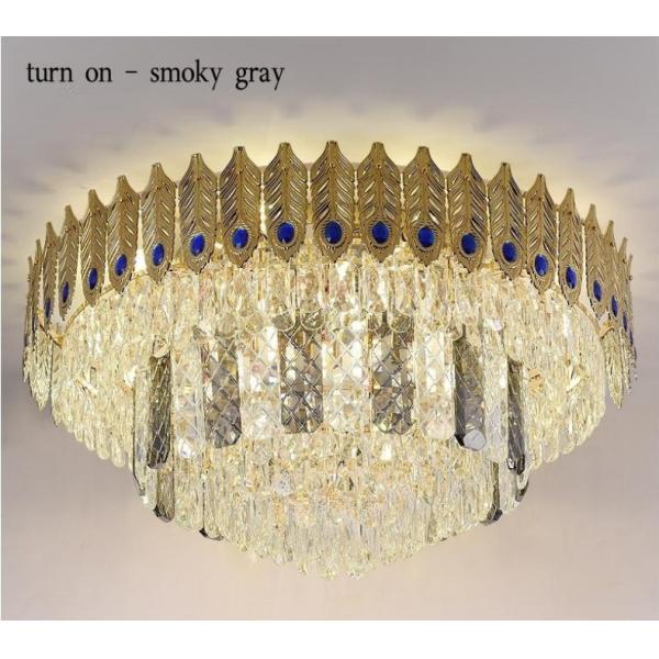 Пост-современная роскошная лампа спальни столовой комнаты прожития потолочной лампы пера хрустальной люстры