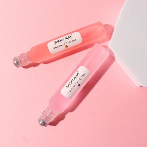 MSDS Certificate Cuticle Oil Peach Scented 10ml for Nails Private Label Roller Pen Silk Print Fruit-scented Oils