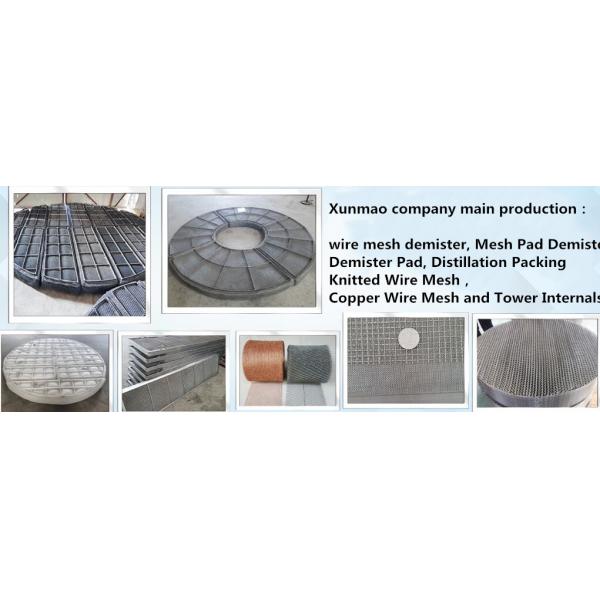 100mm-200mm Thickness Wire Mesh Demister FR 369 Stainless Steel Mesh Pad