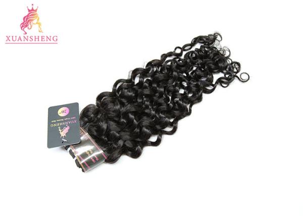 Unprocessed Italian Wave Brazilian Human Hair Customized Length