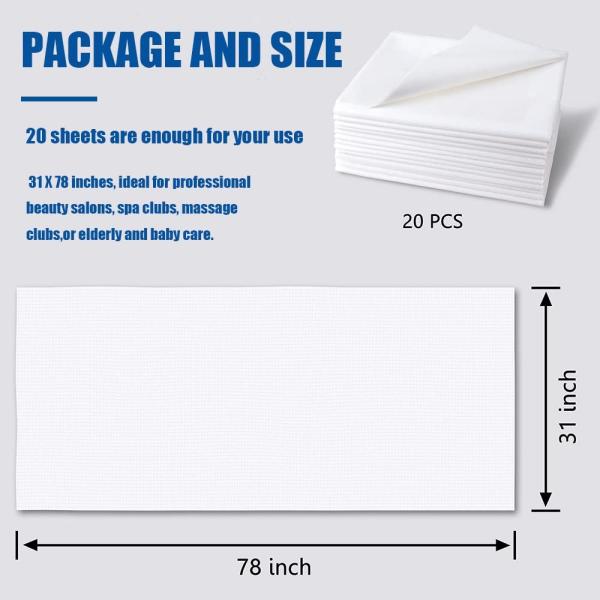 Disposable Massage Table Cover Paper Sheet Pp Non Woven Waterproof Disposable Bed Sheet Rolls For Salon Beauty Spa