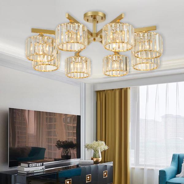Fancy Crystal led ceiling lights Food Indoor Home lighting Fixtures (WH-CA-40）