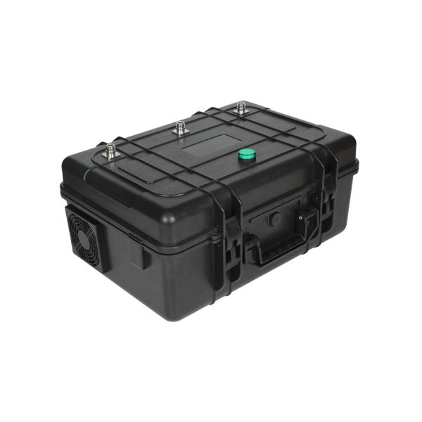 3 antennas 150W powerful briefcase design signal jammer blocks 2400-2500MHz,850-950MHz, 5725-5850MHz etc,. customizable signals, with a coverage range of up to 150 meters.