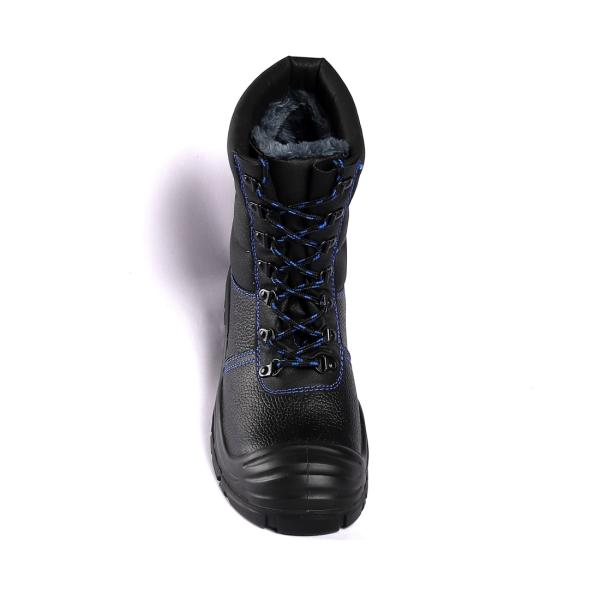 EU 36-47 Botas de trabajo de corte PU Tejido de Oxford Artesanía de moda Calzado de seguridad