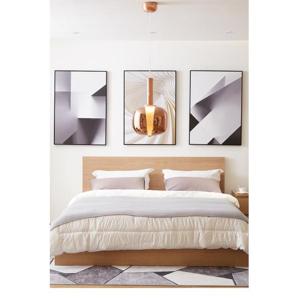 Chrome gold pendant light Glass Art luxury living room Restaurant Bar Dusk Dawn Pendant Light(WH-GP-146)