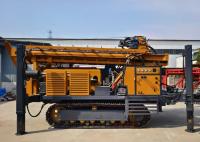 22000 Rotary Torque Steel Track Borewell Machine For 105-800 Mm Drilling
