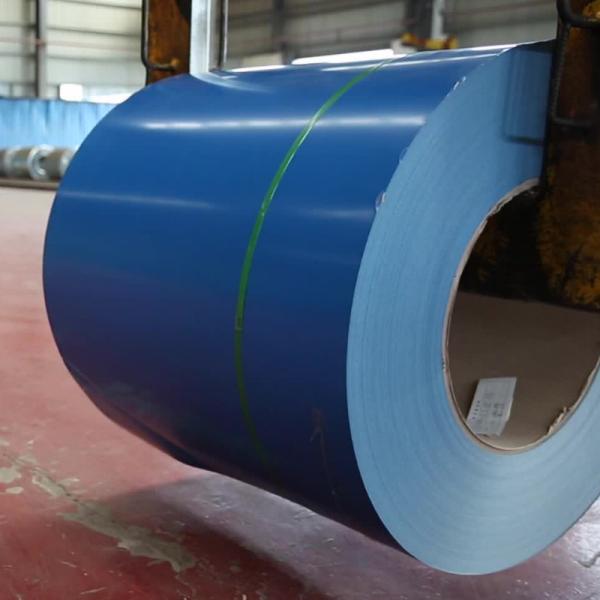 Bobina de aço pré-pintada com revestimento de zinco PPGI Folha de cobertura de metal G550 para casas 600 mm