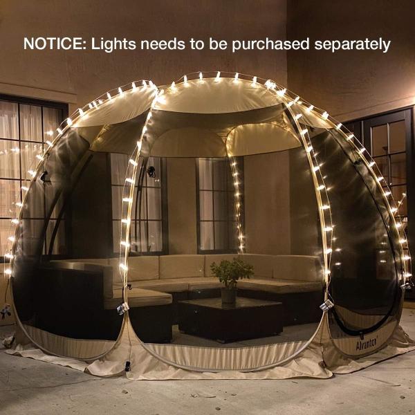 Alvantor Screen House Room Camping Tent Outdoor Canopy Pop Up Sun Shade Hexagon Shelter Mesh Walls Not Waterproof 6'x6'