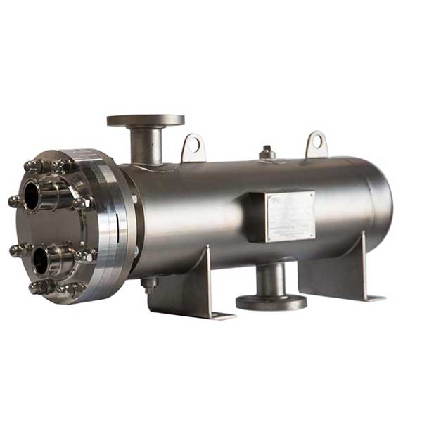 12 condensador do tubo do dobro da embarcação 1.0mpa SS304 do permutador de calor da barra