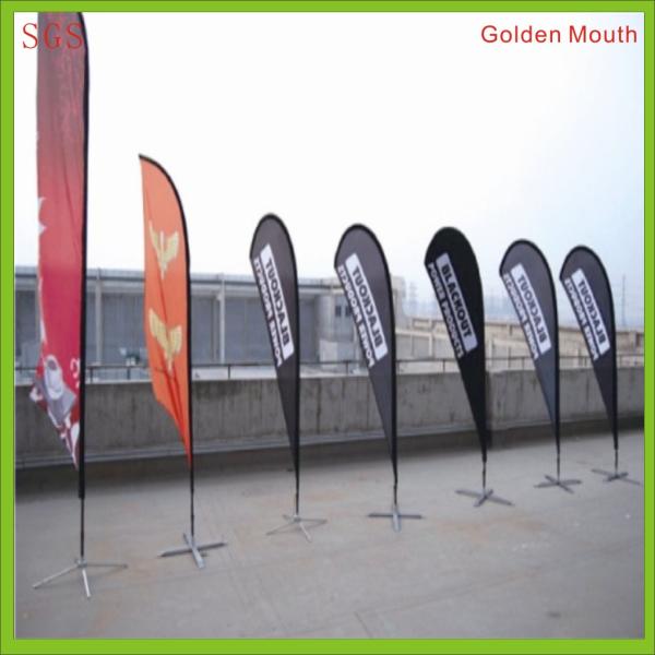 3.4m single side teardrop flag with 110g polyester