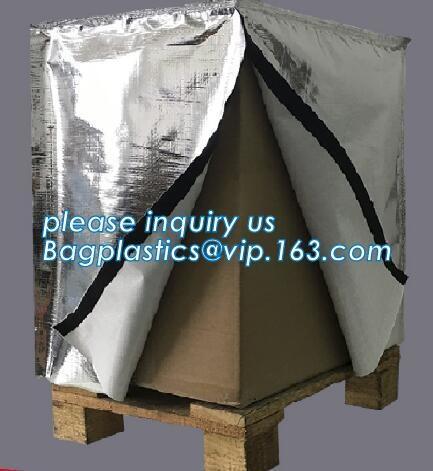 Thermal Insulated Pallet Covers, Rusable container Pallet Blankets, Radiant Barrier Foil Heat Resistance Bubble