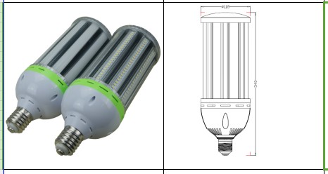 360 Degree Outdoor E40 Led Corn Bulb 100w For Street / Road Lighting , High Brightness
