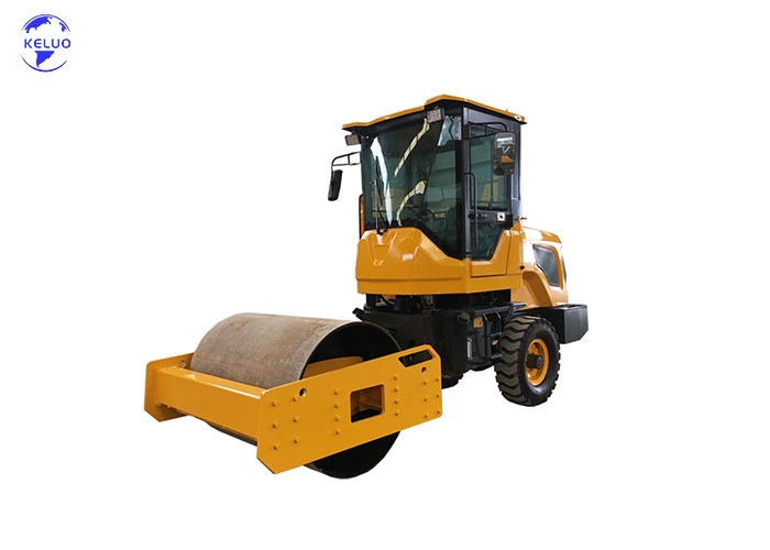 5000kg Vibration Roller Highway Hydraulic Road Roller With Cab