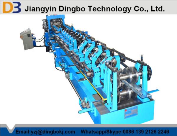 Automated Z Purlin Roll Forming Machine , Steel Sheet Roll Forming Machine Easy Operation