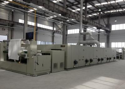 Fabric Stretching Hot Air Stenter Machine , Stenter Finishing Machine Non - Lubricated Chain
