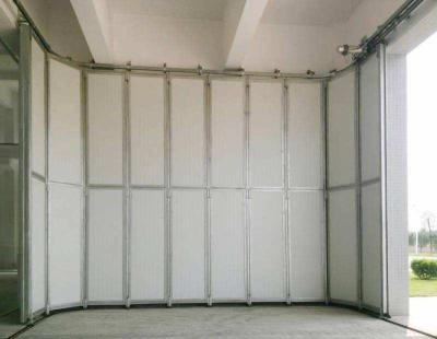 Side Sliding Insulated Garage Door 25m / S With Vision Windows And Wicket