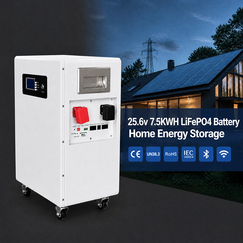 7.5KWh 25.6V 314Ah LiFePO4 Split Battery NK005 | Integrated Intelligent BMS | CAN | Off-Grid Solar Energy Storage System for
