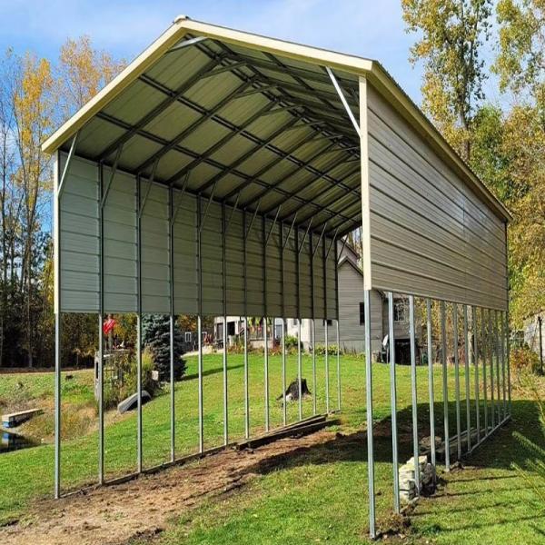 Folding Prefabricate Galvanized Steel Canopy Carport Portable Truck Car Parking Canopy