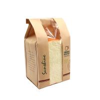 Bolsa de papel de la tostada del bocadillo, bolsos sostenibles de la panadería de Kraft con la ventana