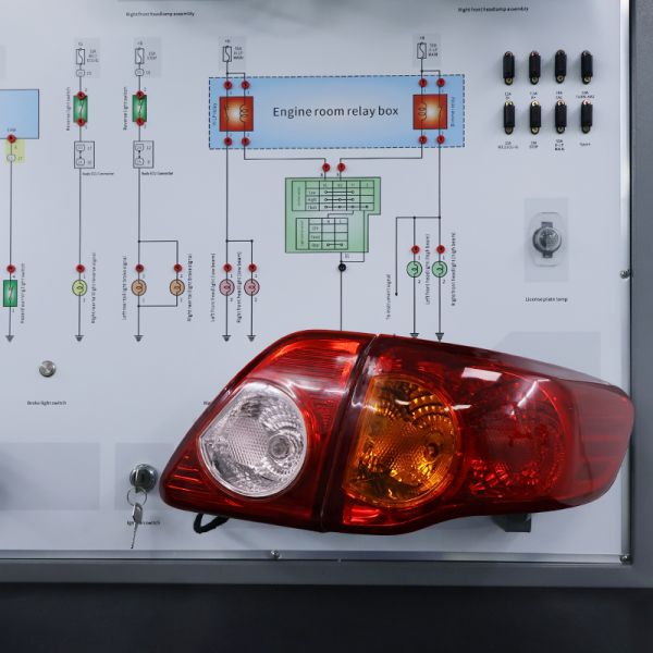 Automotive Training Equipment Electrical Lighting System Trainer Board for School Teaching Use