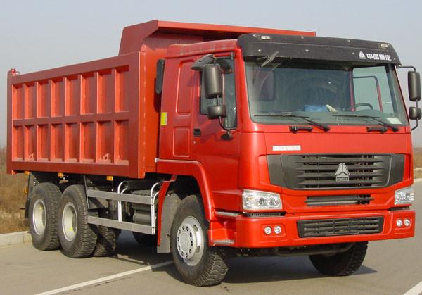 Heavy Duty dump Truck HOWO 6x4 tipper truck 20tons red color cabin overloading Capacity