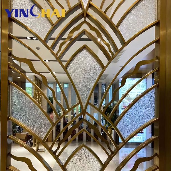 Restaurant Stainless Steel Screen Partition Customizable Metal Room Divider Panels
