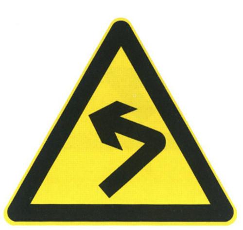 Road Traffic Signs Plate Supplier Yellow and Black Color Triangle Board Aluminum Plate