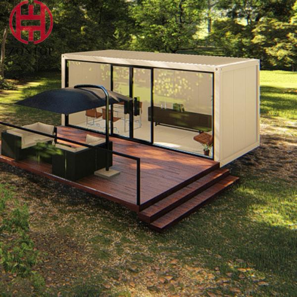 Zontop Summer House Restaurant 40 Feet Portable Luxury   Shipping Storage Buildings Prefab Container House