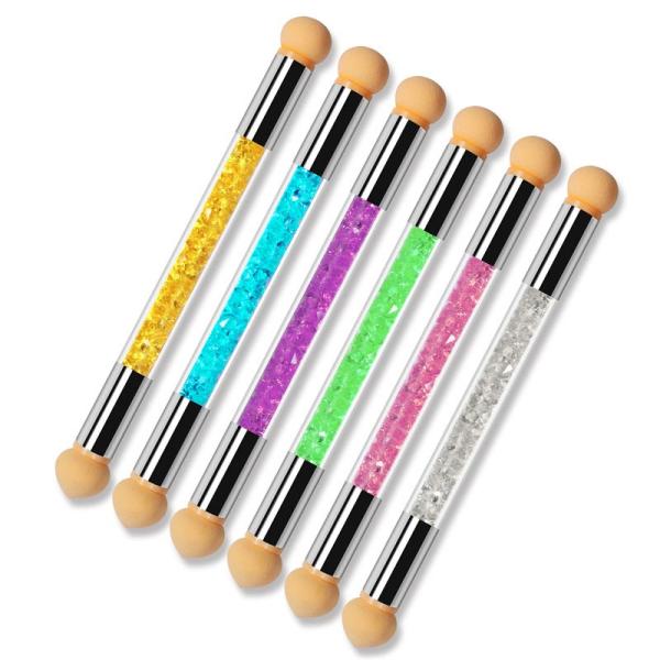 Customizable Double Nail Art Brush Acrylic Water Drill Filling Brush Rod Dizzy Dye Pen