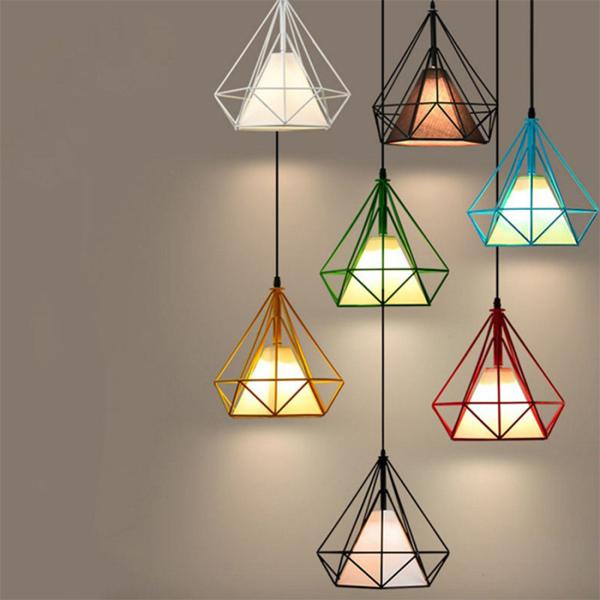 Потолочное освещение клетки металла привесных ламп промышленного стиля винтажное для домашнего украшения