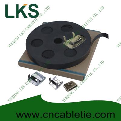 LKS-CB Series PVC Coated Stainless Strapping Band with Screw Buckle and Banding tools