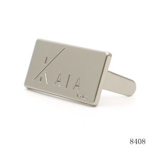 Zinc Alloy Rectangle Metal Label Logo Custom Metal Logo Plates Logo Name Plate