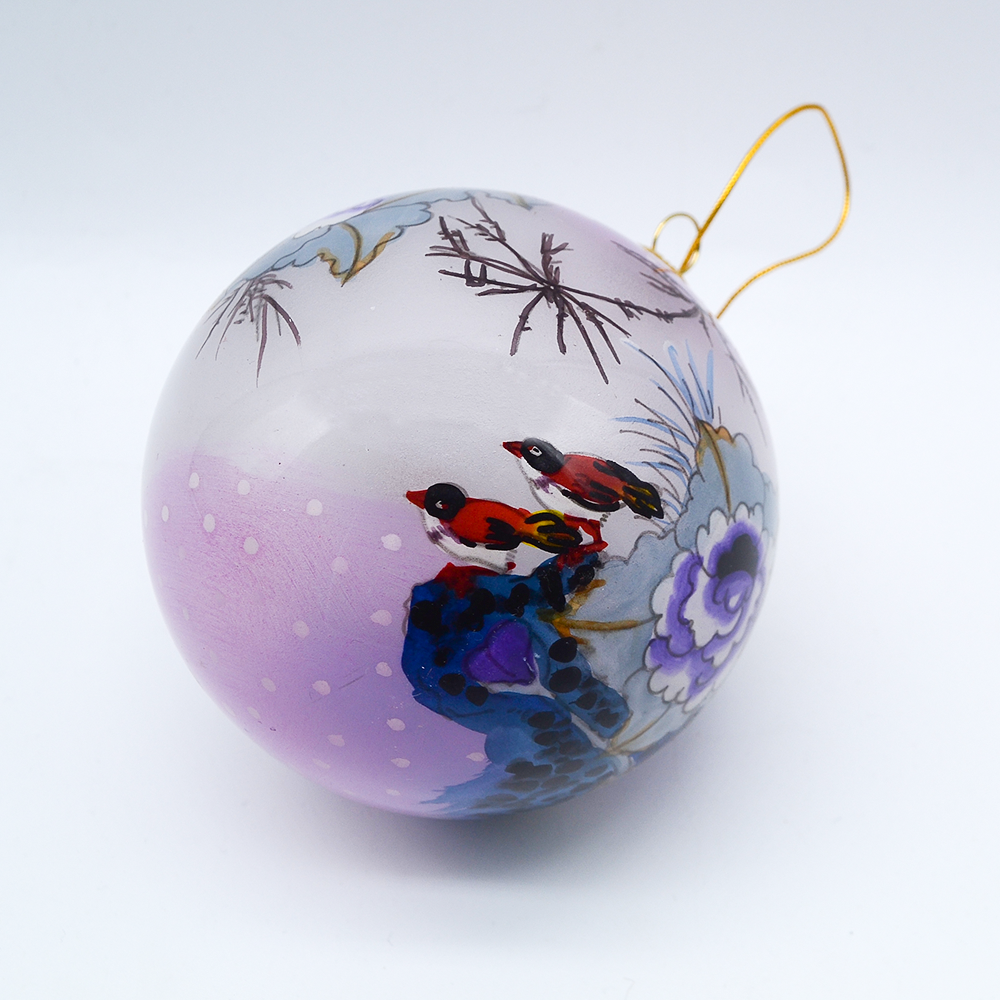 Wholesale Customizable Hand-painted Glass Ornaments Christmas Baubles for the Christmas Tree