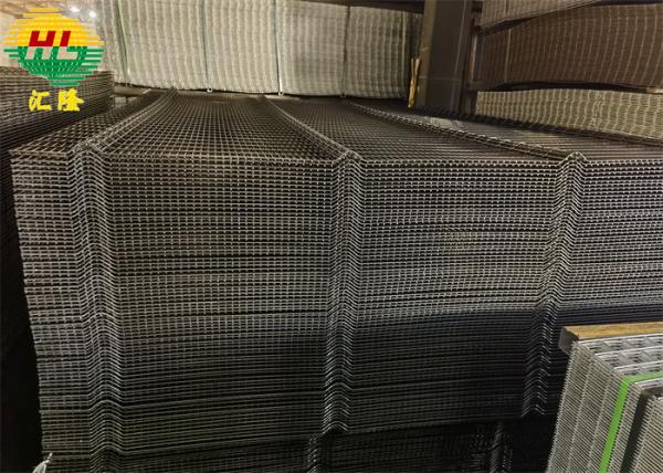 Cerca de segurança revestida Multipurpose de Panel Anti Cut 358 da cerca do pó preto de 8GA 10GA