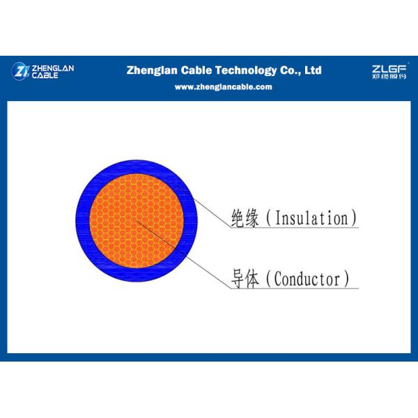 THW-90 14 alambre del edificio del AWG 450/750V 90℃ y alambre de cobre trenzado cable