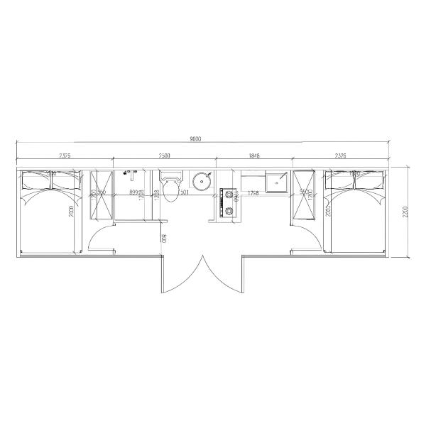 Galvanized Steel Space Capsule House Apple Cabin With Kitchen And Bathroom