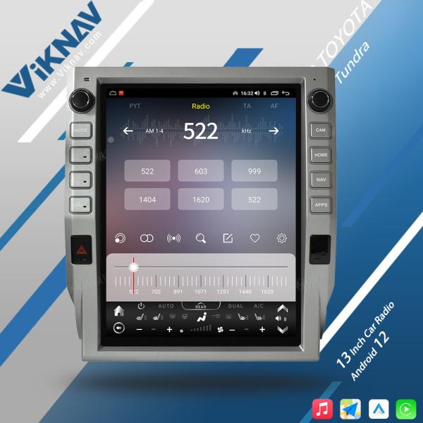 Pós-venda Toyota Tundra Head Unit Car Radio Stereo 2014-2021 Painel sem fio