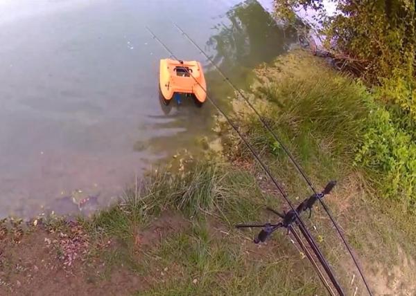 DEVICT bait boat orange / remote control fishing boat Lithium Battery Power