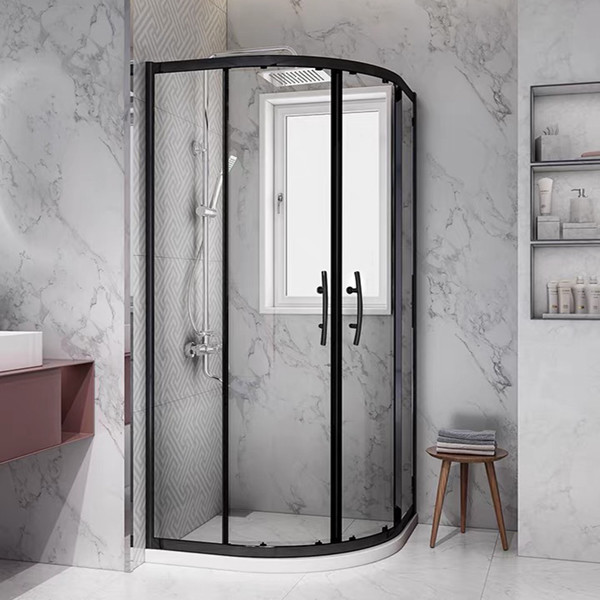 Aluminum Frame Bathroom Shower Cabinets Rectangular Shower Enclosure With Sliding Door