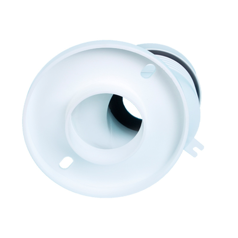 White Toilet Accessory Wall Drain Pipe, Sewage Pipe, Conversion Connector Universal Adapter Wall Trunking